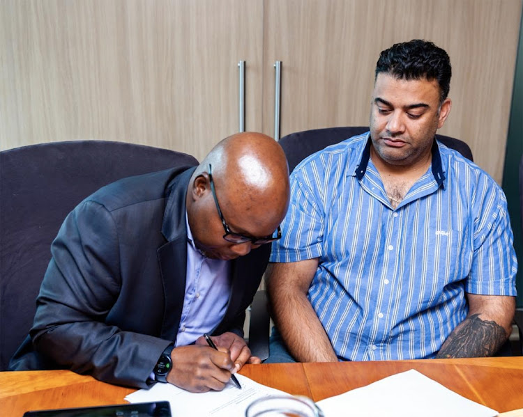 BSA chair Luthando Jack signs a three year deal with SABC. He is with Merling Naicker, SABC video and entertainment editor.