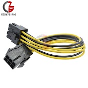 6 To 8 Pin Pci Express Power Converter Cable Cord Connector For Cpu Video Card