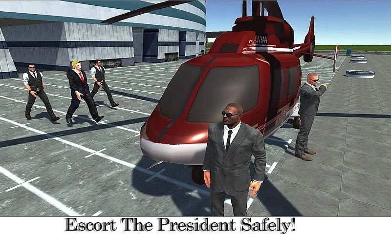   미국 대통령 에스코트 헬리콥터- 스크린샷 