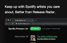 Spotify Release List small promo image