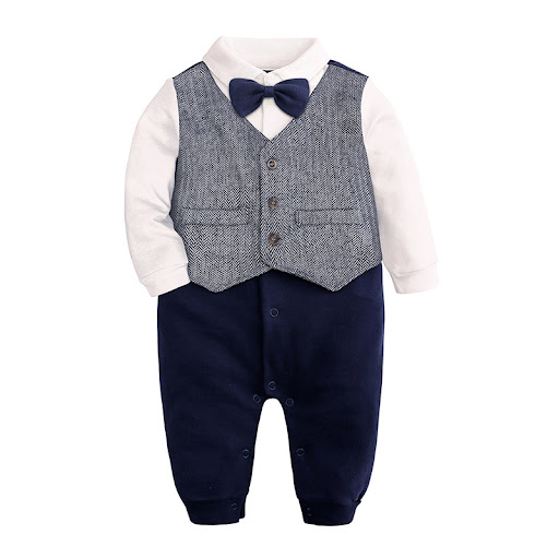 Title 3, Baby One-year-old Dress Bow Tie Shirt Gentleman...