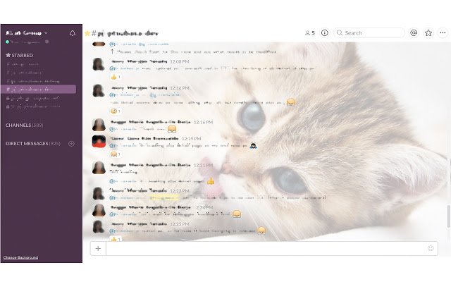 Slack Background Changer chrome extension