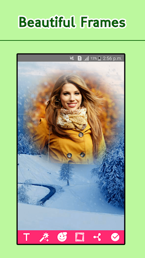 Screenshot Snowfall Photo Frames