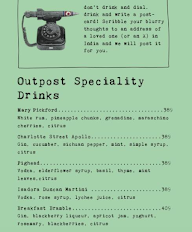 The Outpost By Sly Granny menu 4