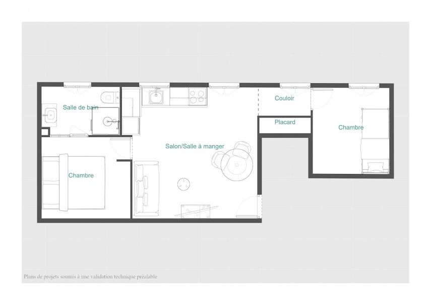 Vente appartement 3 pièces 38 m² à Paris 20ème (75020), 441 000 €