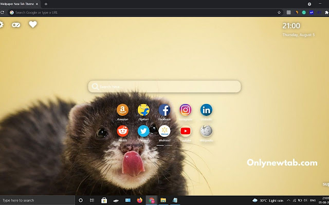 Ferret Wallpaper New Tab Theme