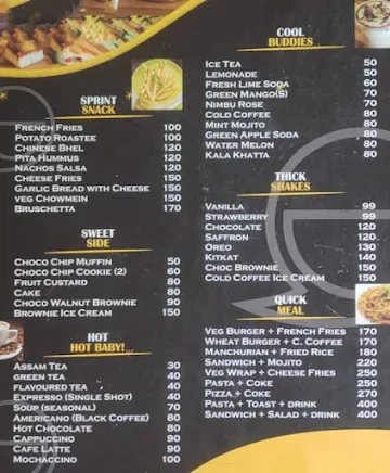 Say Cheese menu 