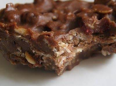 Oatmeal Chocolate Peanut Butter No-Bake Candy Bars_image