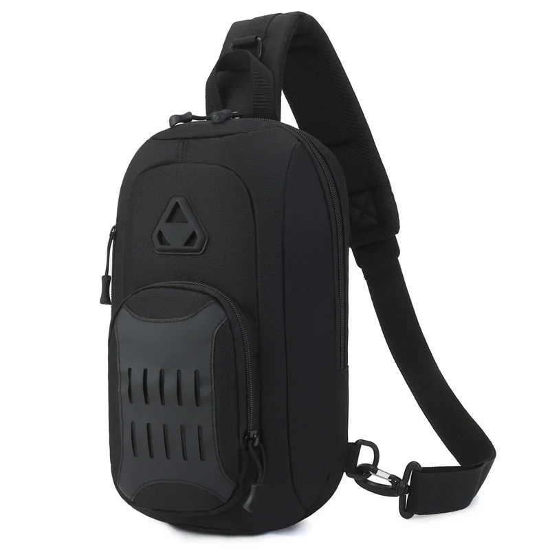 Sacoche tactique multifonction pour homme, sac de poitrine bandoulière crossbody. Transportez l'essentiel avec sécurité, confort et style.