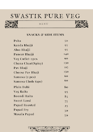 Swastik Pure Veg menu 2