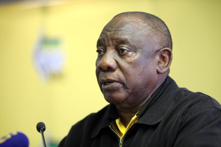 ANC President Cyril Ramaphosa during the ANC National Executive Committee meeting in Nasrec, Johannesburg.