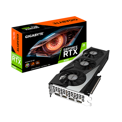 Card màn hình GIGABYTE GeForce RTX 3060 GAMING OC 12G (rev. 2.0) 12GB GDDR6 (N3060GAMING OC-12GD V2)