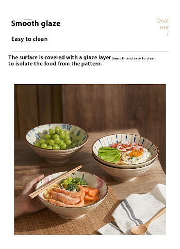 Title 3, Ceramic Bamboo Hat Soup Bowl for Household Use,...