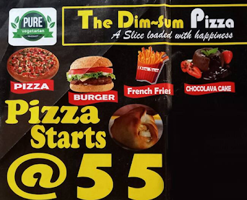 The Dim~Sum Pizza menu 