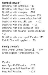 Mr Chai - Tea O'Clock menu 4