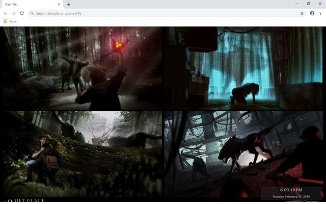 A Quiet Place New Tab & Wallpapers Collection