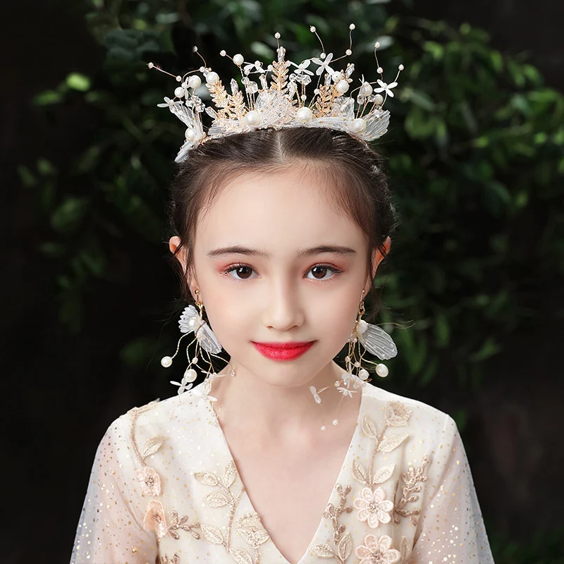 Title 1, Cute children wearing a yarn crown, perfect for...