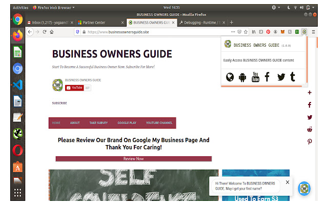 BUSINESS OWNERS GUIDE launcher