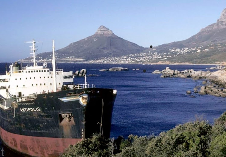 The Antipolis was an oil tanker that was stripped by salvors after washing ashore in 1977 while under tow.