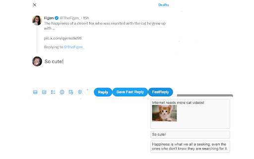 Twitter Fast Reply