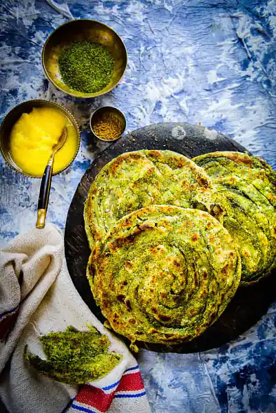 Pudina Lachha Paratha