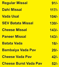 Bombay Misal Company menu 3