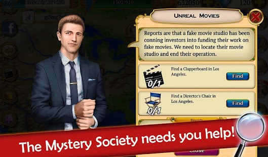 Hidden Objects: Mystery Society HD Free Crime Game