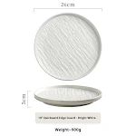 10inch glossy white