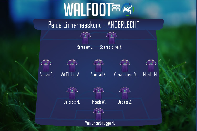 Anderlecht (Paide Linnameeskond - Anderlecht)