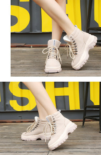 Title 8, Plus velvet warm lacing Martin boots, the perfe...