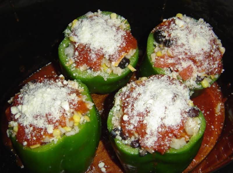 Vegetarian Stuffed Peppers (slow-cooker Style)