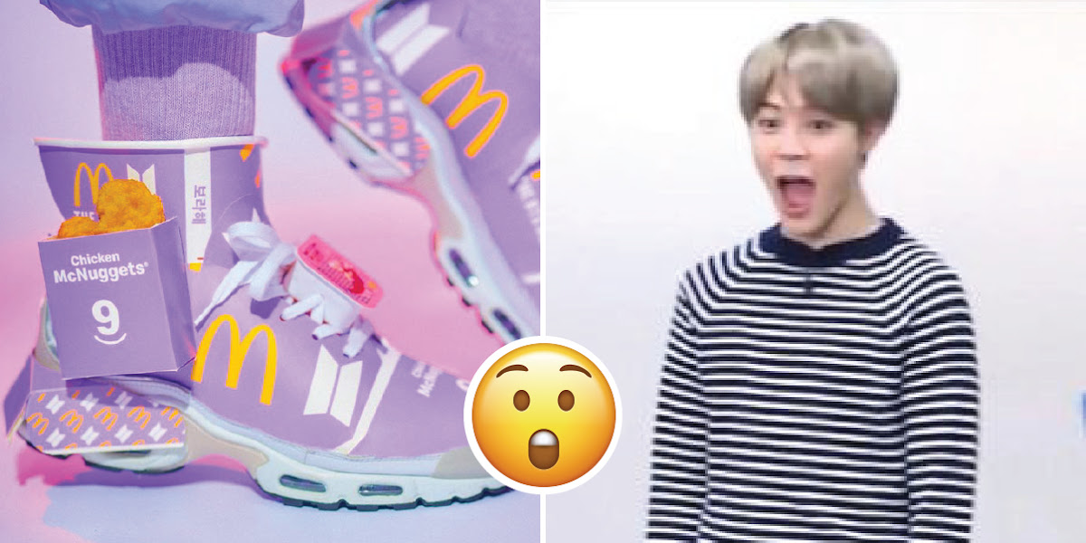 BTS x McDonald's Custom McNugget Sneakers