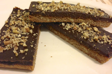 Chocolate Pecan Bars - low carb and grain free