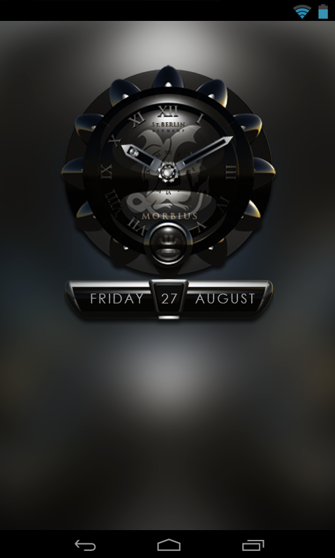 B Crown Analog Clock Widget Screen 3