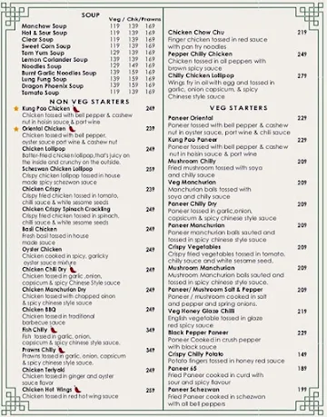 Bamboo Kitchen menu 