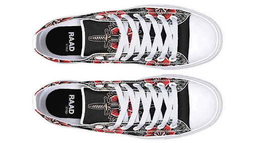 Title 8, Fashion Print Couple Low-Top Canvas Shoes. Comf...