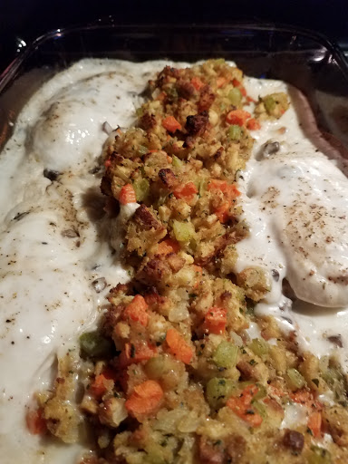 Family Favorite Chicken and Stuffing Bake!