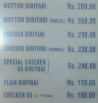 Kalyana Bavan Biryani menu 2