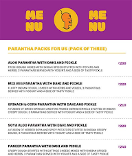 Parantha Pundit menu 2