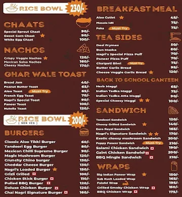 Chai Nagri menu 