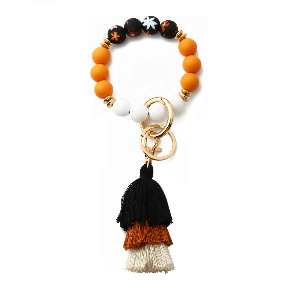Title 13, Bohemian tassel patroon silica gel armband, com...