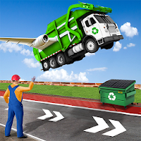 City Flying Garbage Truck driving simulator Game