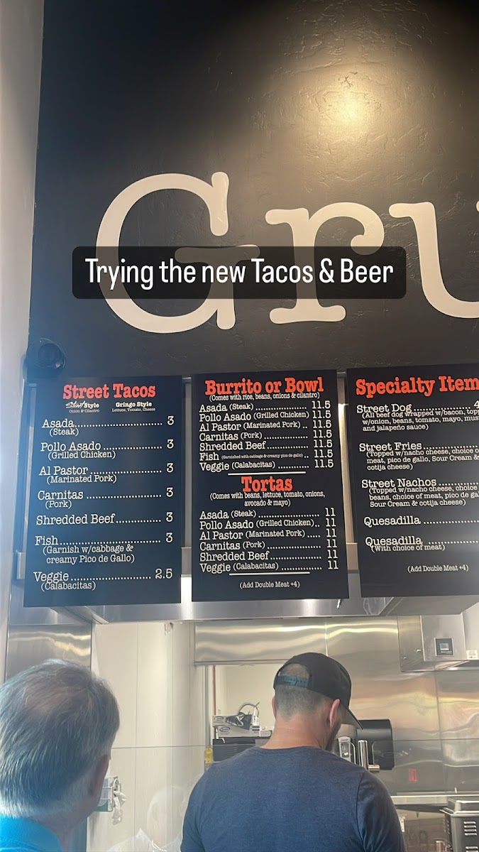 Gluten-Free at Street Tacos and Beer Co