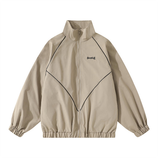 Title 9, American fashion brand loose stand-up collar ja...