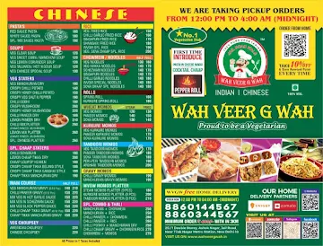 Wah Veer G Wah menu 