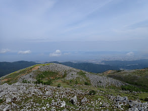 霊仙山から琵琶湖を望む