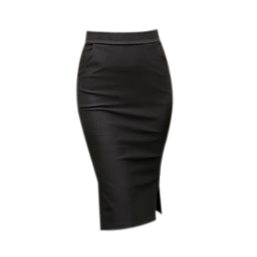 Title 1, High-waisted Split Mid-length Wrap Skirt for ef...