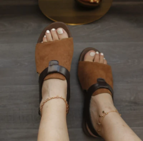 Title 3, Womens Summer Flat Round Toe Casual Buckle San...