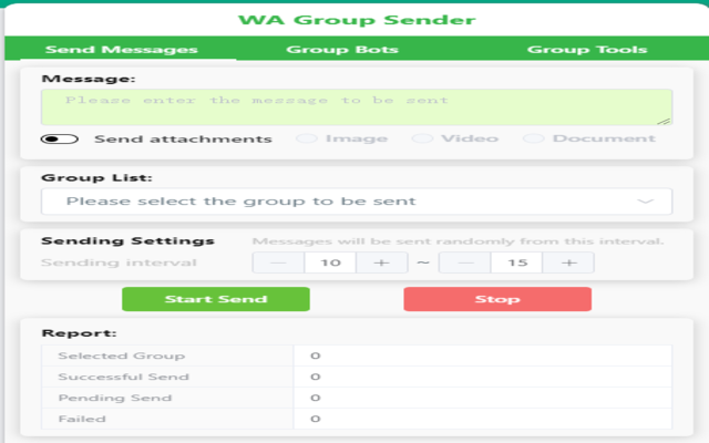 WA Group Sender Preview image 3