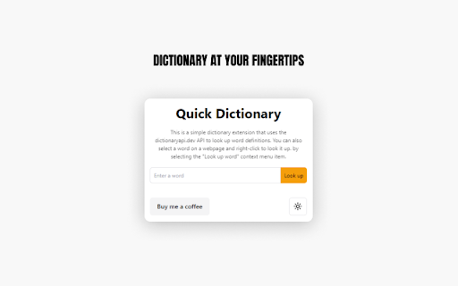 Quick Dictionary